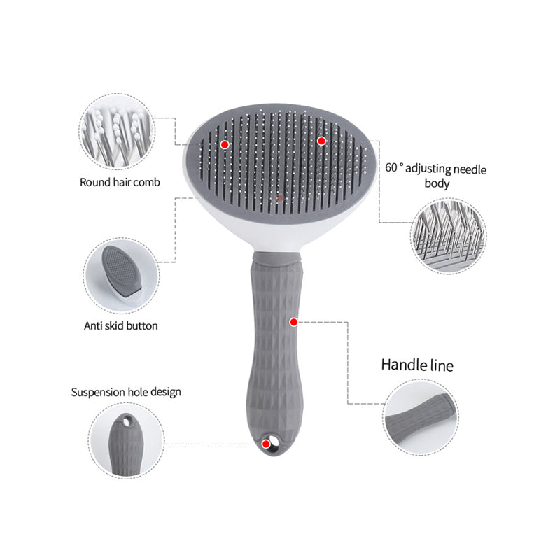 PAWSBIJOU Fido et Felis Round Comb Grooming Brush